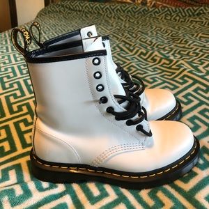 White Dr Martens 1460